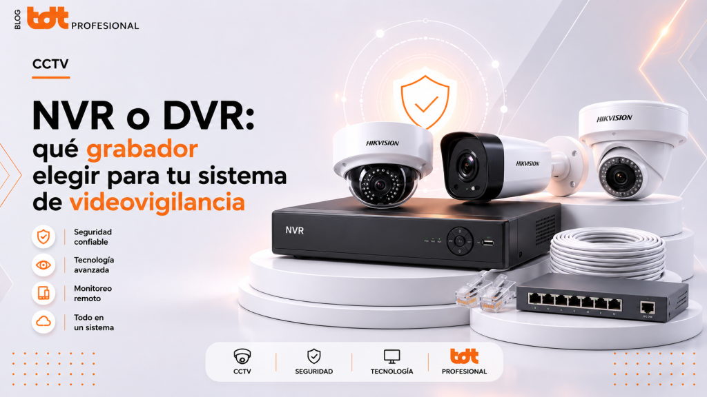 NVR o DVR: qué grabador elegir para tu sistema de videovigilancia