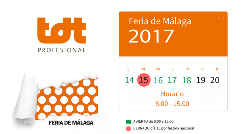 Horario durante la feria de málaga 2017