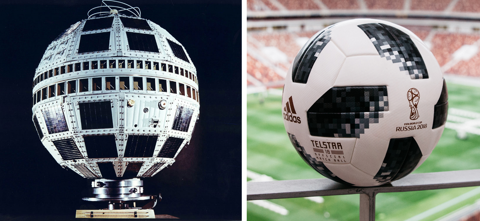 Satélite Telstar y Balón Telstar