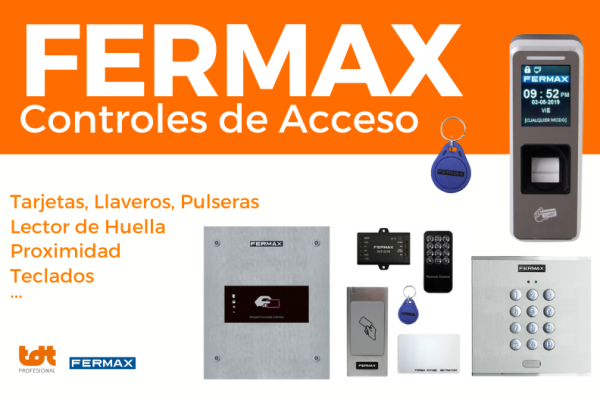 controles de acceso fermax y descuento por tiempo limitado