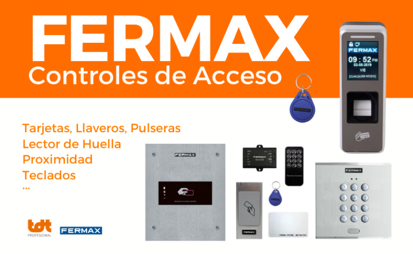controles de acceso fermax y descuento por tiempo limitado
