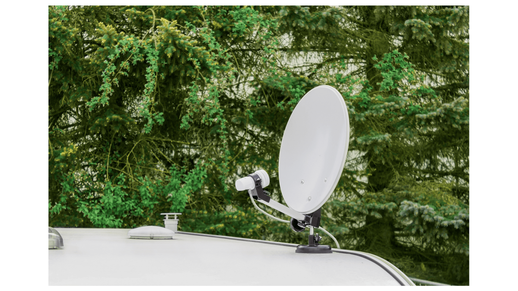 Sab Plata Antena Parabólica montaje de trípode soporte para Camping Caravan Cielo Freesat 