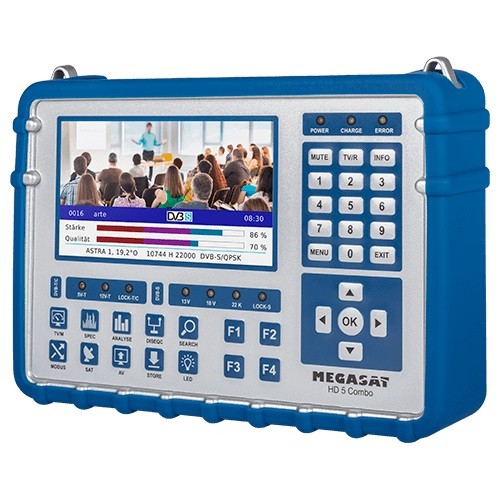MEDIDOR DE CAMPO HD 5 COMBO DE MEGASAT
