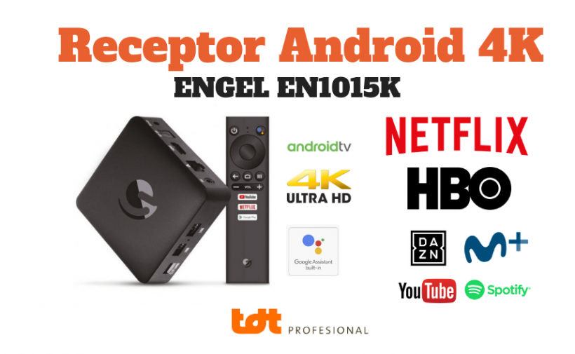 Receptor Android con Netflix 4K Engel EN1015K