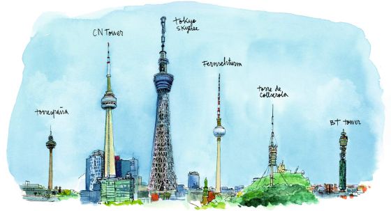 Diferentes Torre de Telecomunicaciones en el mundo