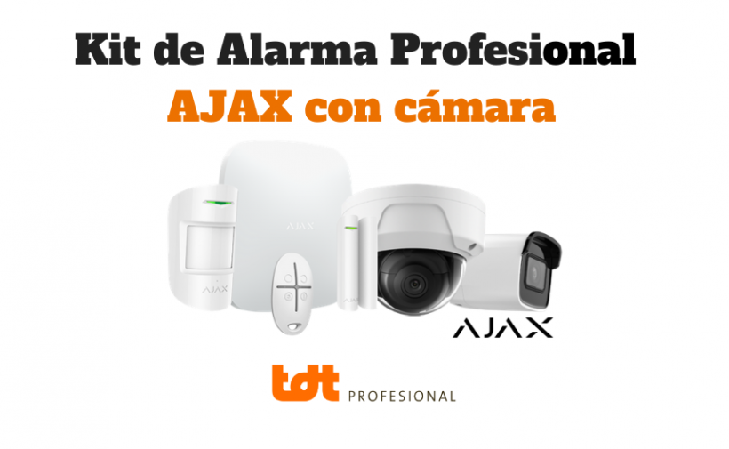 Kit de Alarma Profesional Ajax con cámara