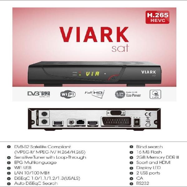 Decodificador satelite VIARK SAT 4K. Todo lo que necesitas saber en un solo  minuto. 