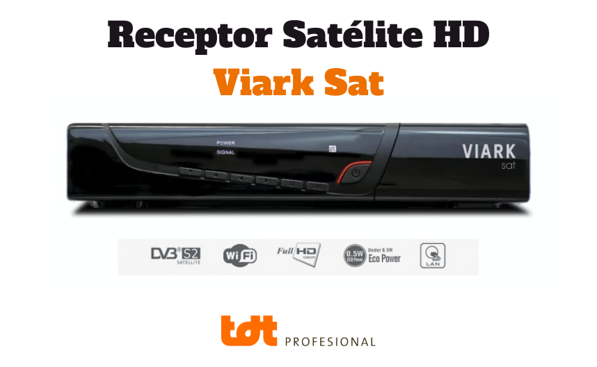 Receptor Satelite Viark Sat 4k. Decodificador de canales.