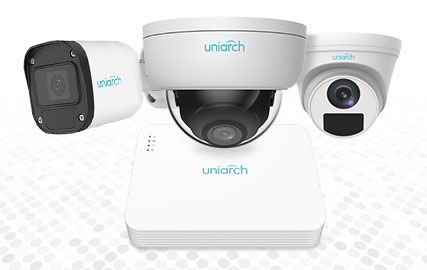 Cámaras IP Uniarch y grabador IP Uniarch CCTV de Uniview