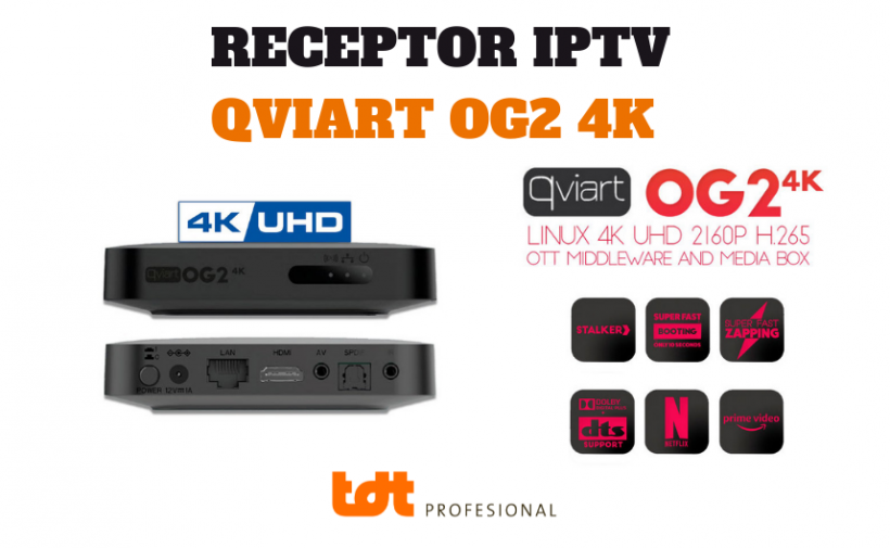 Receptor Qviart OG2 Linux 4K. Blog de TDTprofesional