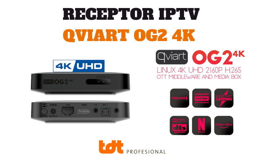 Receptor Qviart OG2 Linux 4K Stalker