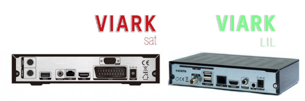 Comparativa parte trasera y conexionado de VIARK SAT y VIARK LIL
