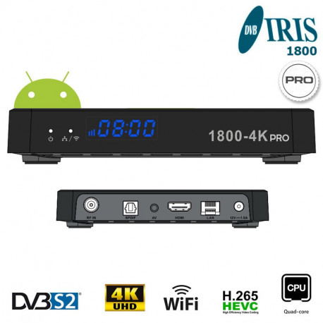 IRIS 2300 HD Receptor Digital Satélite H265/HEVC 