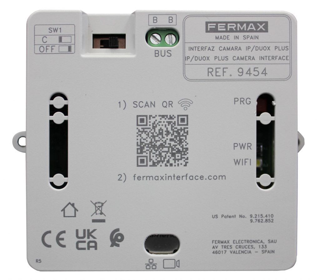 Interfaz Cámara IP Duox Plus 9454 de Fermax
