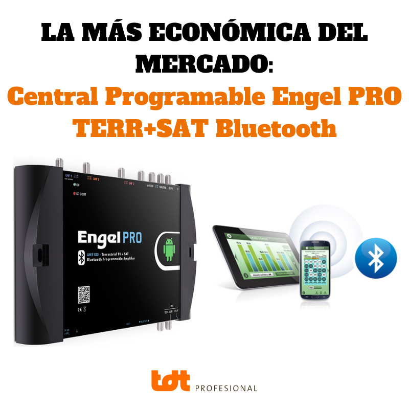 Central Programable Engel PRO TDT+SAT AM3000 con Bluetooth