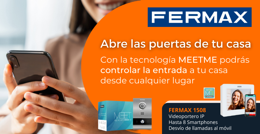 Kit Videoportero IP Conexión Smartphone Fermax Abre tu casa desde el teléfono móvil