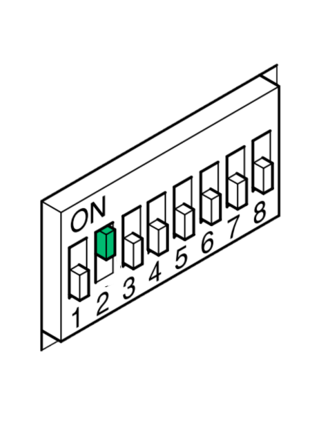 dip switch2, configurar videoporteros quadra 2 viviendas