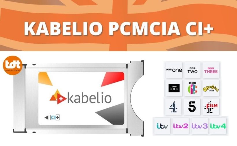 Kabeio PCMCIA CI+ Canales Ingleses TDT Profesional