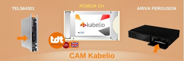 PCMCIA Kabelio CI+ repectores y transmodulador