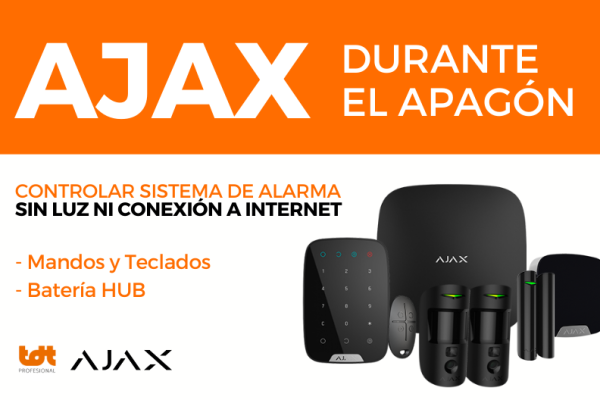 Alarma sin luz ni internet - Ajax