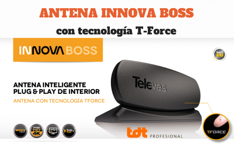 Antena Innova Boss con Tforce de Televes