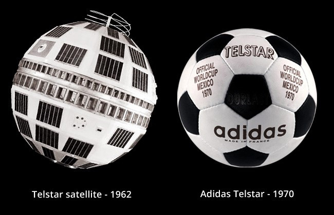 El balón icónico de Adidas es un homenaje al satélite Telstar