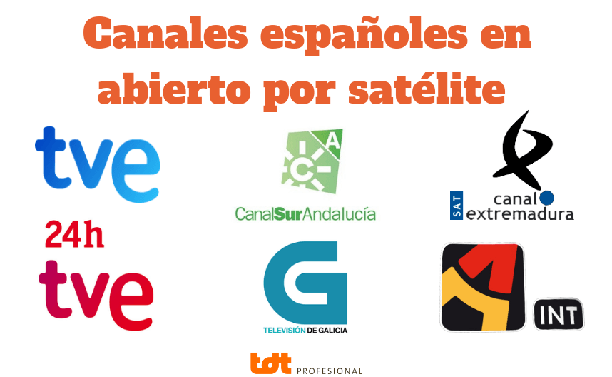 Canales españoles en abierto por satélite