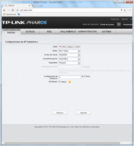 Configuración Configuración TP-Link CPE510