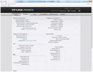 Pestaña Estado TP-Link CPE510