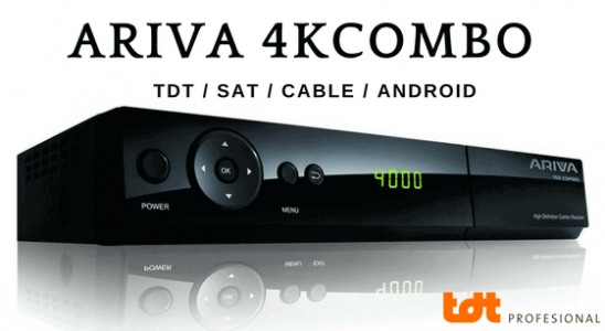 Receptor TDT, SAT, Android ariva 4k