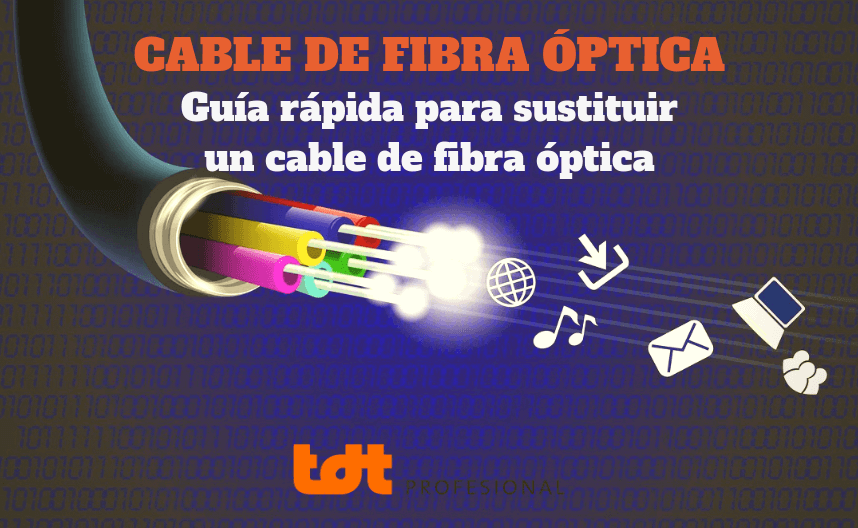 Guía rápida para sustituir un cable de fibra óptica
