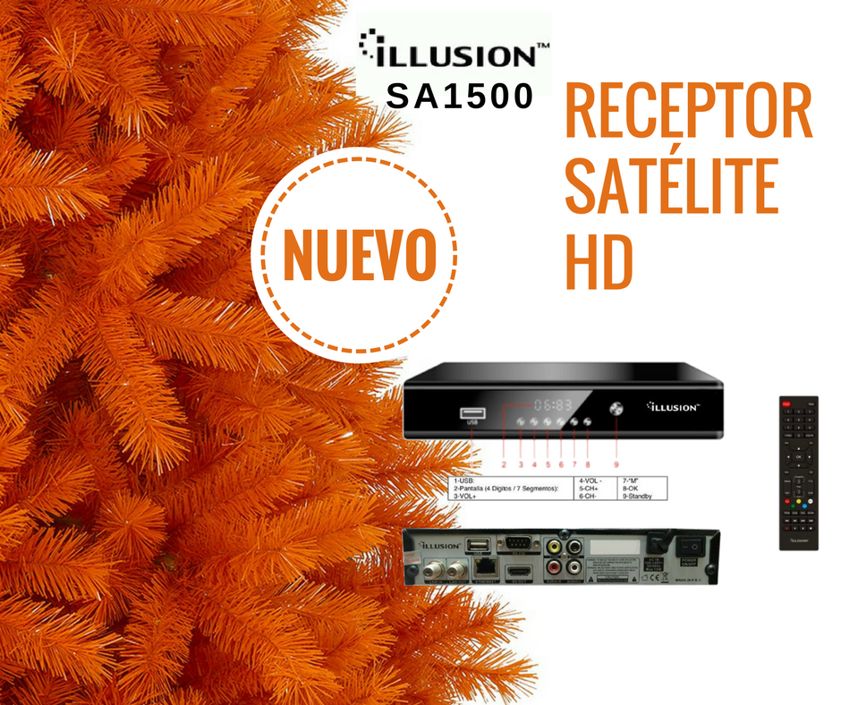 Receptor satélite HD Illusion SA1500