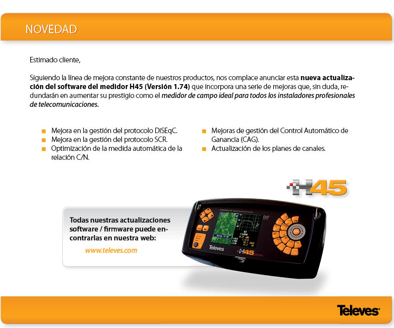 Medidores H45 Televes