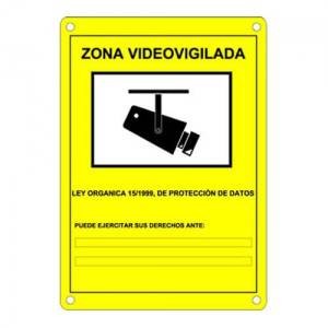 CARTEL DE CÁMARAS DE SEGURIDAD CCTV OBLIGATORIO PARA CUMPLIR LA LOPD (Ley Orgánica de Protección de Datos)