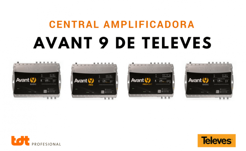 Centra amplificadora AVANT 9 de Televes