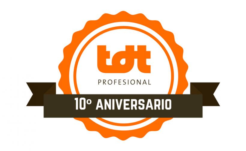 Logo TDTprofesional aniversario