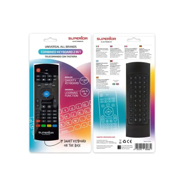 Universal Remote Control for Smart TV with Keyboard by Superior