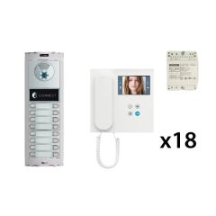 Kit Duox Connect 18 Viviendas con Monitor (2 hilos) de Fermax
