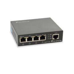 Switch 4 Ports 1Gb POE+ and 1 Uplink 10Gb 60W by Levelone