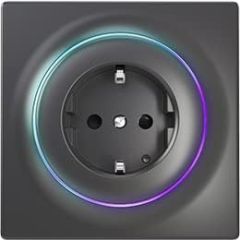 Z-Wave Plus Plug Walli Outlet Socket F Anthracite FGWOF-011-8