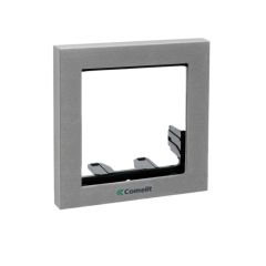 Ikall frame Silver finish 1 module from Comelit 3311/1S