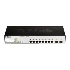 Semi-manageable Switch 8 Giga POE Ports and 2 Uplink SFP 65W from D-Link
