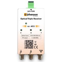 Receptor Óptico Triple 1310/1330/1550nm AGC Conector F de Johansson