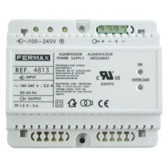 Power supply DIN6 100-240Vac/12Vdc 2A Fermax 4813