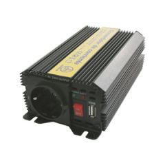 Current Inverter 12VDC - 230VAC 600W 1 Schuko + USB