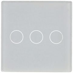 Simple Switch Panel with 3 White Buttons A-SMARTHOME