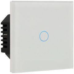 Kit con Panel e Interruptor 1 Boton Blanco A-SMARTHOME