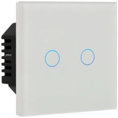 Kit con Panel e Interruptor 2 Botones Blanco A-SMARTHOME