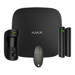 Kit de alarma profesional AJAX con Wi-Fi / 3G Dual SIM / Ethernet Negro