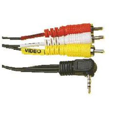Cable de audio y video de 3 rca a conector jack